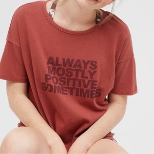 OFFLINE By Aerie Unstoppable Red Oversized T-Shirt